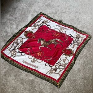 Holland Cooper Silk Scarf Pony Pattern